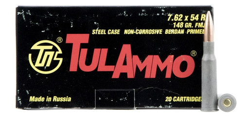 Tulammo 7.62x54mmR 148gr Full Metal Jacket