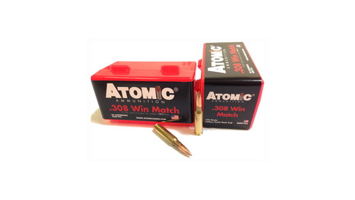 Atomic .308 WIN 168GR Nosler Ammo