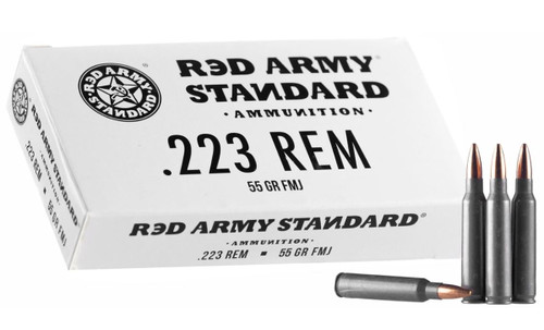 Red Army .223Rem 55Gr FMJ Ammo