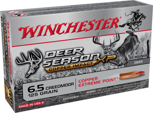 Winchester Deer Season Impact 6.5 Creedmoor 125Gr Copper Extreme Point Ammo