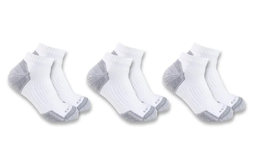 Carhartt Mens Midweight Cotton Blend Low Cut Sock - 3 Pack