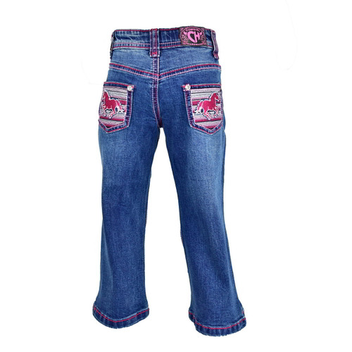 Cowgirl Hardware Girls Running Horse Bootcut Jeans