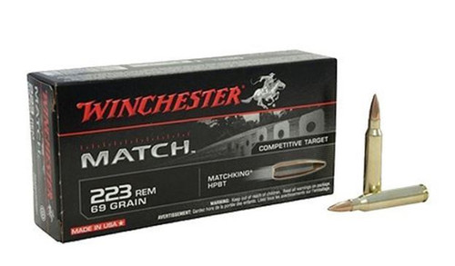 Winchester Match .223 Rem 69Gr HPBT Rifle Ammo