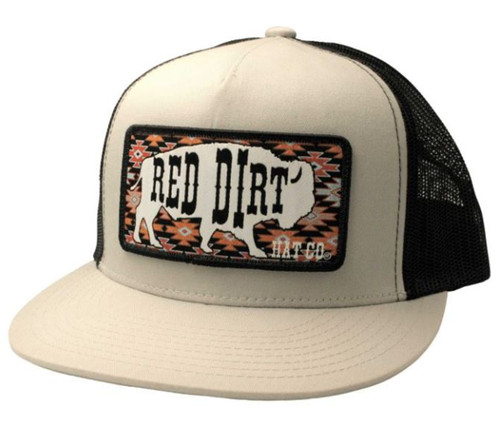 Red Dirt Hat Co. Great White Buffalo Patch Ball Cap