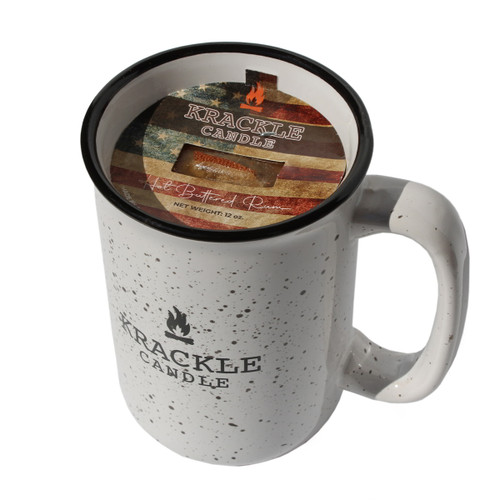 McCalls Candles Krackle Hot Butter Rum Campfire Mug