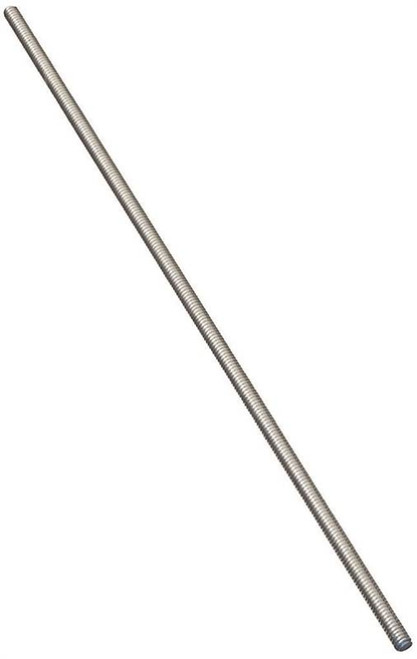 Stanley Hardware #79416 Threaded Rod - 1/4-20 X 24 In - Low Carbon Steel - Zinc Plated