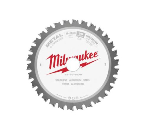 Milwaukee 5-3/8" x 30 Teeth Metal & Stainless Cutting Circular Saw Blade