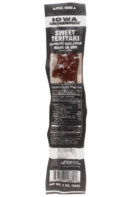 Iowa Smokehouse Sweet Teriyaki Kippered Beef Steak- 2oz