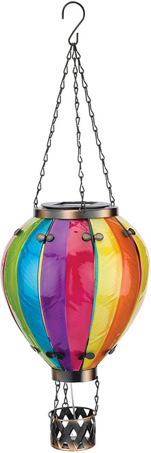 Regal Large Solar Hot Air Ballon Lantern- Rainbow
