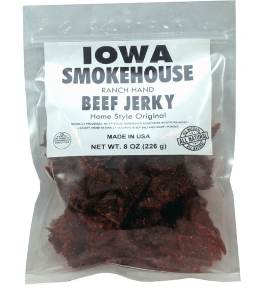 Iowa Smokehouse Ranch Hand Home Style Beef Jerky- 8oz Bag