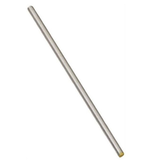 Stanley Hardware #179333 Threaded Rod - 3/8-16 X 12 In - Low Carbon Steel - Zinc Plated