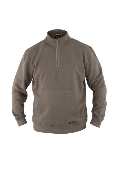 Noble Outfitters Mens Brown Flex Quarter Zip Pullover