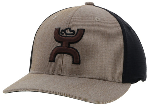 Hooey Ash Tan/Black FlexFit Ball Cap