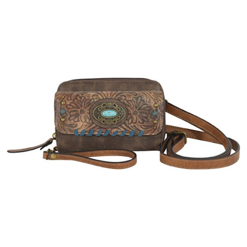 Trenditions Justin Wristlet w/Tooled Pattern Accents