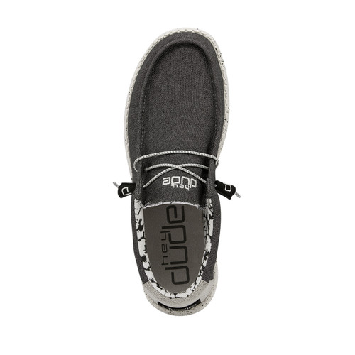 Hey Dude Mens Wally Opal Black Shoes