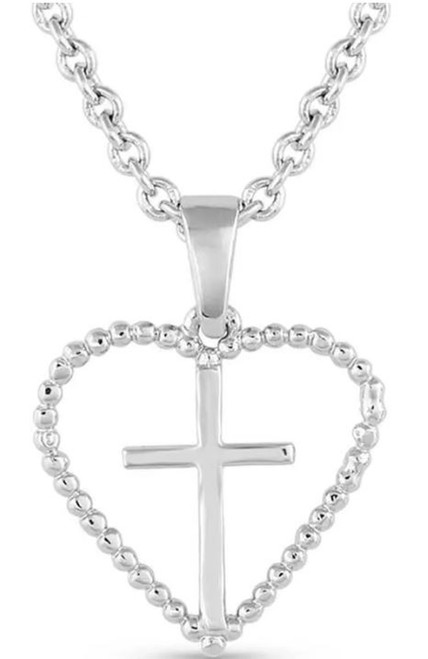 Montana Silversmiths Faith Within Heart Necklace