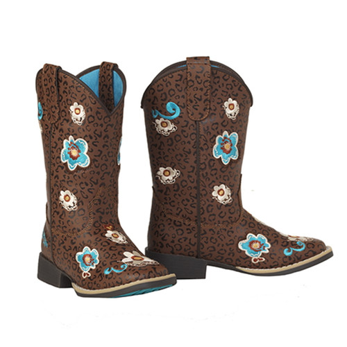 M&F Madeline Cheetah Boots for Girls