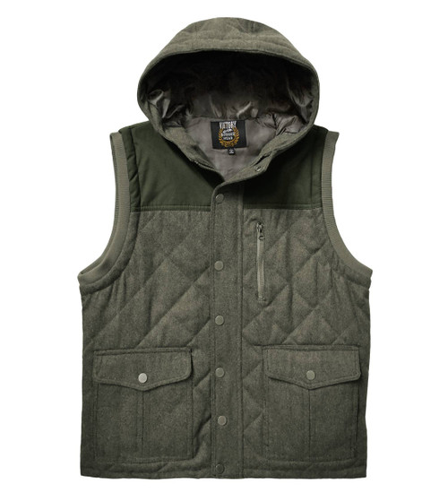 Victory Sportswear Mens Quilted Vest w/Hood