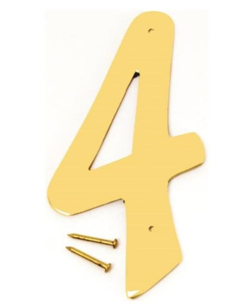 Orgill - Hy-Ko BR Prestige Decorative House Number 4" - #4