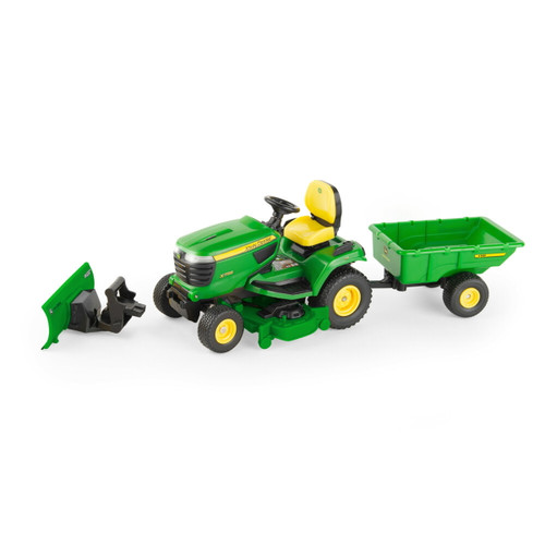 1:16 Big Farm John Deere X758 Lawn Mower with Accessories