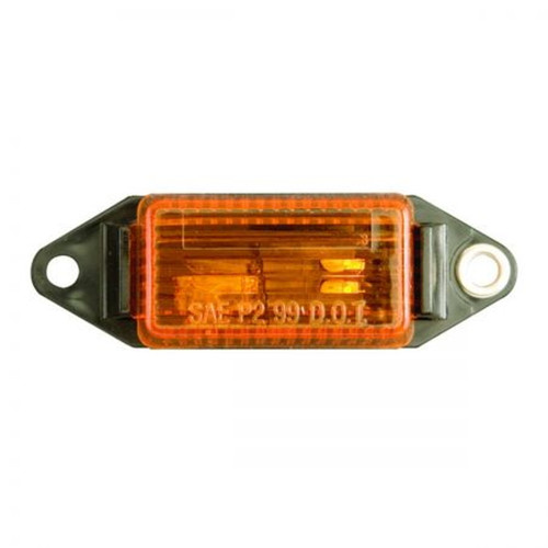 Yellow Mini Surface Mount Marker/Clearance Light; Hard Wired