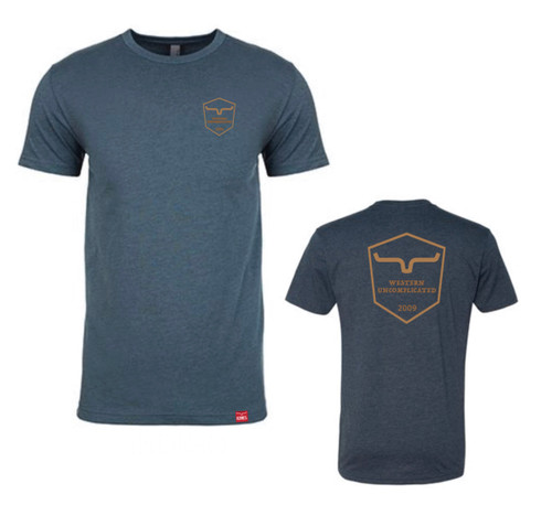 Kimes Ranch Short Sleeve Shielded Trucker T-Shirt - Blue/Indigo