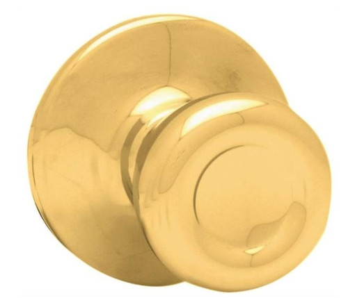 Kwikset Tylo 200T3CPRCLRCS Signature Round Door Knob Lock - Bright Polished Brass
