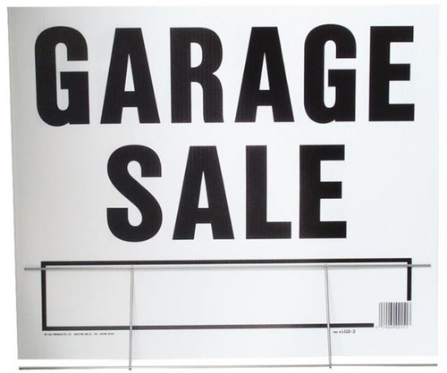 Hy-Ko 2-Sided Weatherproof "Garage Sale" Lawn Sign