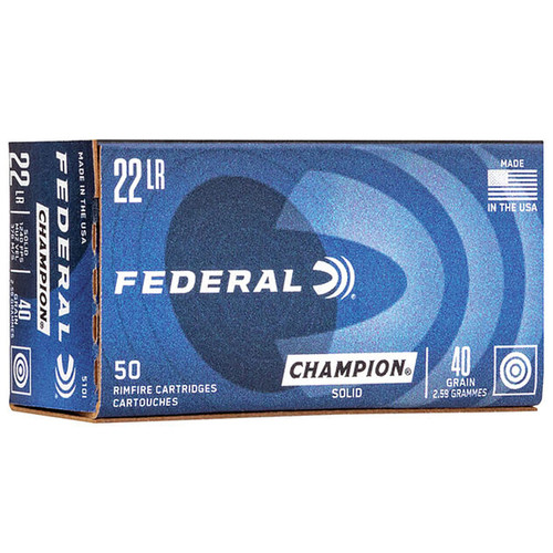 Federal 510 Champion Training .22LR 40Gr Ammo- 50 Rounds