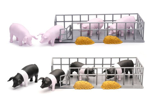 New Ray Toys Country Life Pig Feeding Set