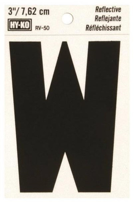 Orgill - Hy-Ko RV Reflective Self-Adhesive Weather Resistant Number Tag - W