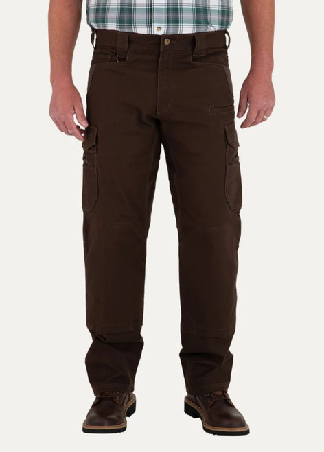 Noble Outfitters Mens Brown FullFlexx HD Hammerdrill Cargo Canvas Pant