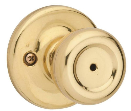 Kwikset Tylo 300T3CPRCLRCS Signature Tulip Door Knob Lock - Bright Polished Brass