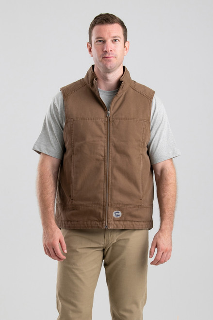 Berne Men's Driftwood Vintage Quilted Lined Vest