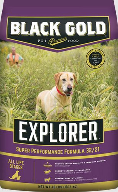 Black Gold Explorer Super Performance Formula 32/21 Dry Dog Food 40LBS