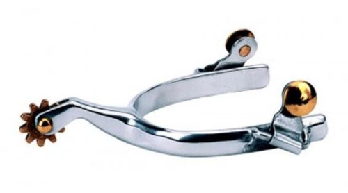 Weaver Leather  Men's Roping Spurs with 1/2 Plain Band