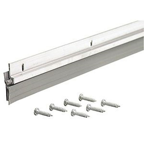 Orgill - M-D Triple Fin Door Sweep, 1/4 In W X 36 In L X 1-1/4 In H, Silver