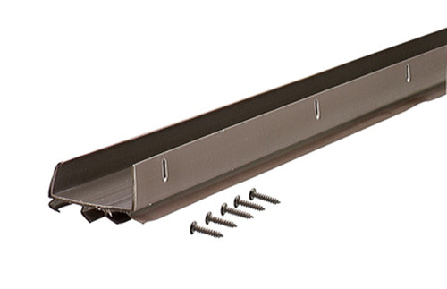 Orgill - M-D Dual U-Shape Door Bottom, 1-3/4 In W X 36 In L X 1-1/2 In H, Brown