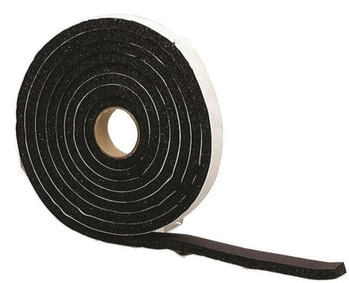 Orgill - M-D Premium Weatherstrip, 3/4 In W X 10 Ft L X 3/8 In T, Black
