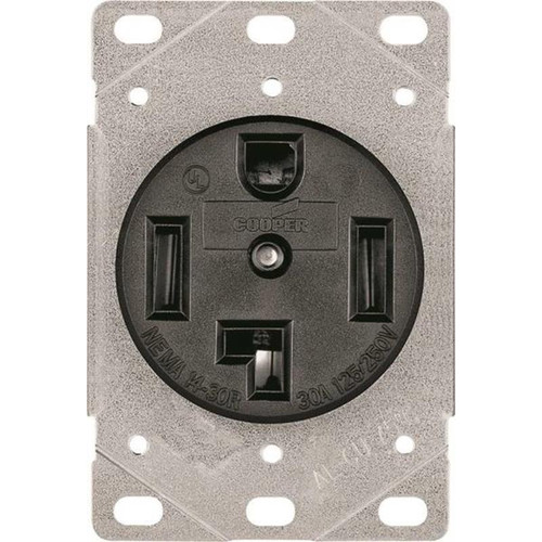 Cooper Wiring Grounded Straight Blade Electrical Receptacle