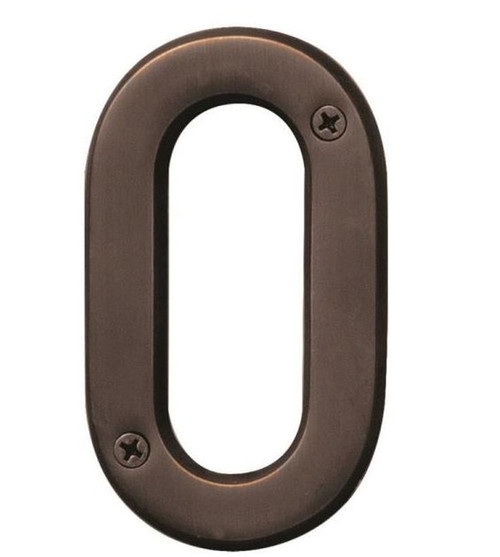 Hy-Ko Bronze World Prestige Weather Resistant House Number - 0