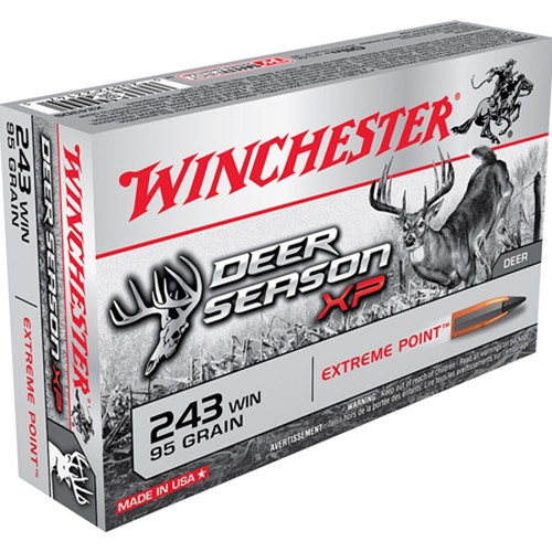 Winchester Deer Season XP 243 Winchester Ammo 95 Grain Extreme Point Polymer Tip