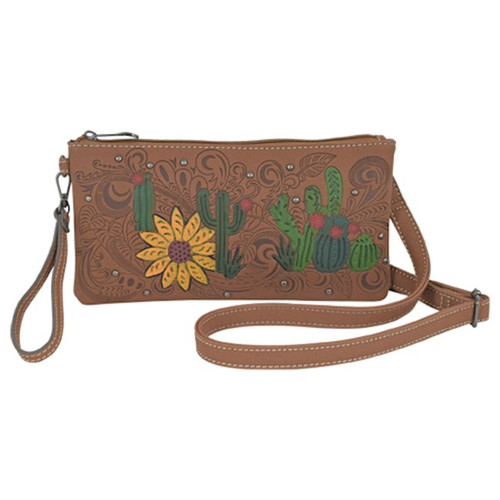 Justin Women's Crossbody Cactus Wallet