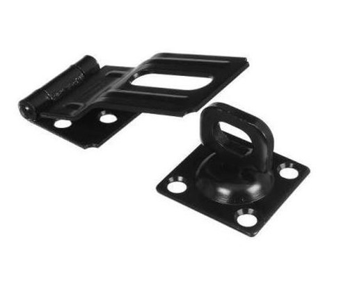 National Hardware 3 1/4" Black Swivel Safety Hasp
