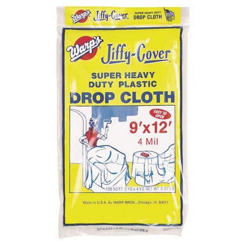 Warp's Jiffy-Cover Super Heavy Duty Drop Cloth 9ft X 12ft