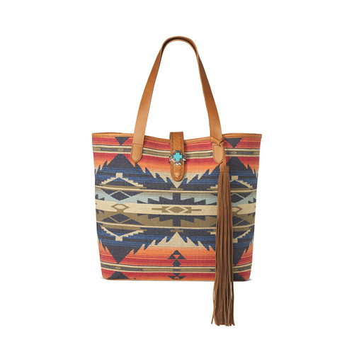 ARIAT - Serape & Fringe Style Crossbody Bag ( Brown / Multi )