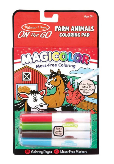 Melissa & Doug Magicolor - On the Go - Farm Animals Coloring Pad