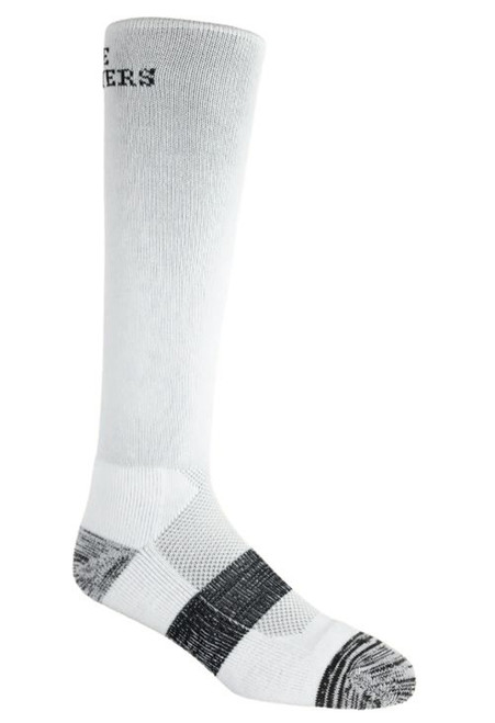 Noble Outfitters Men's Best Dang Boot Sock Over the Calf - White 2 Pack