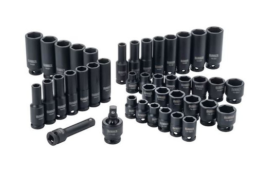 DeWalt 42-Piece 3/8in. Drive Combination Impact Socket Set - 6 Point