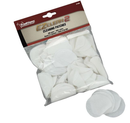 Traditions EZ Clean 2 Cleaning Patches .45-.54 cal 200 Per Package A1436